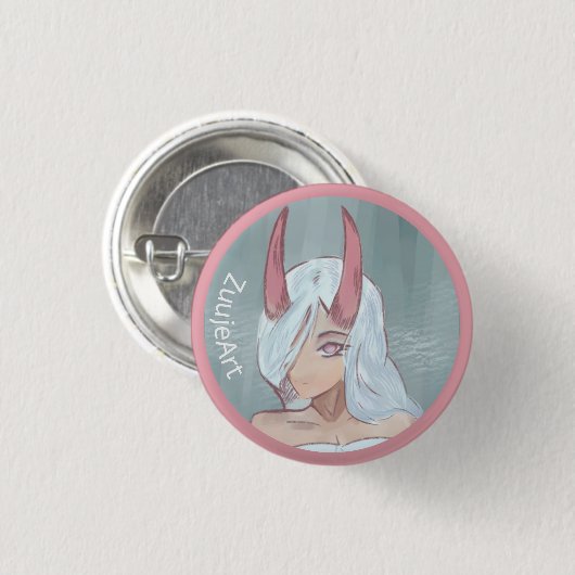 Witch anime button (Vorne & Hinten)