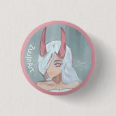 Witch anime button (Vorderseite)