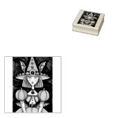 WITCH BAT GIRL, GOTH HALLOWEWEWEEN RUBBER BRIEFMAR GUMMISTEMPEL (Stempel)