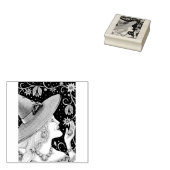 WITCH & BAT VINES HALLOWEWEER RUBBER-BRIEFMARKE GUMMISTEMPEL (Stempel)