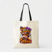Witch Better Have My Candy Cute Halloween Fox Tote