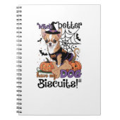 Witch better have my Dog Biscuits Cute Halloween C Notizblock (Vorderseite)
