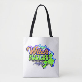 WITCH BITTE lustige halloween Tasche