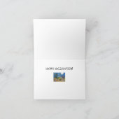 WITCH & BLACK CATS RAKING LEAVES HALLOWEEN CARD KARTE (Innenseite)