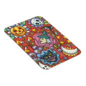 WITCH, CAT, GHOST, FARBIGE HALLOWEEN FOLKGARTEN MAGNET (Rechte Seite)