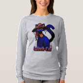 Witch Cat Halloween pixel art T-Shirt (Vorderseite)