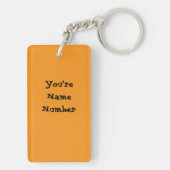 Witch Cat Pixel Art Schlüsselanhänger (Rückseite)