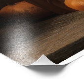 Witch Cat with Pumpkins  Fotodruck (Ecke)