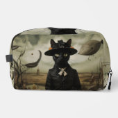 Witch Cat with Pumpkins Waschbeutel (Vorderseite)