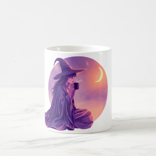 Witch Coffee Mug | Moonlight Halloween Cup Kaffeetasse (Mittel)