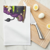 Witch Cow Cauldron Brew Geschirrtuch (Viertel Falte)