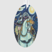 WITCH DER SLEEPY HOLLOW Halloween ORNAMENT Oval (Vorderseite)