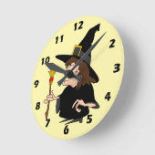 Witch Design Runde Wanduhr (Winkel)