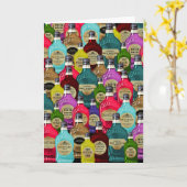 Witch Doctor Magic Potion Apothecary Tonic Bottles Karte (Gelbe Blume)