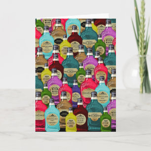 Witch Doctor Magic Potion Apothecary Tonic Bottles Karte