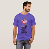 Witch Don’t Ruffle My Feathers Halloween Flamingo T-Shirt (Vorne ganz)
