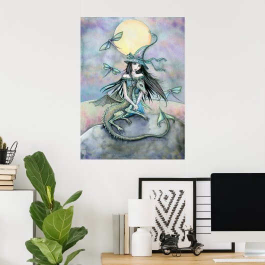 Witch Dragon Poster von Molly Harrison (Heimbüro)