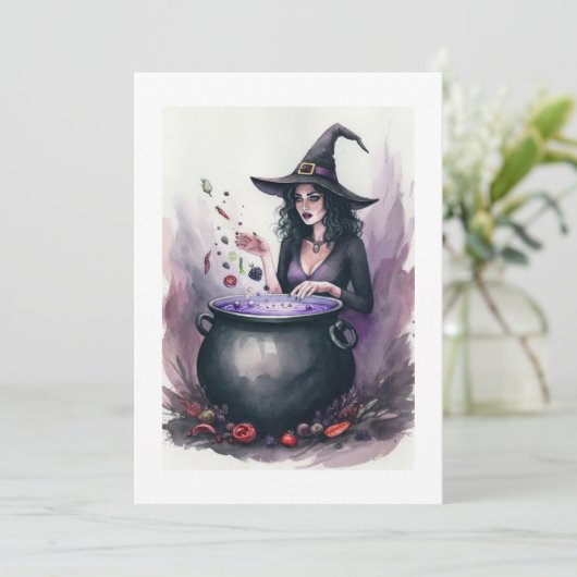 WITCH EINLADUNG (Stehend Vorderseite)