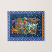 WITCH ERZÄHLEN SPOOKY BEDTIME STORIES, HALLOWEEN PUZZLE (Horizontal)