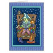 WITCH ERZÄHLT SPOOKY BEDTIME STORIES GREETING CARD (Vorne)