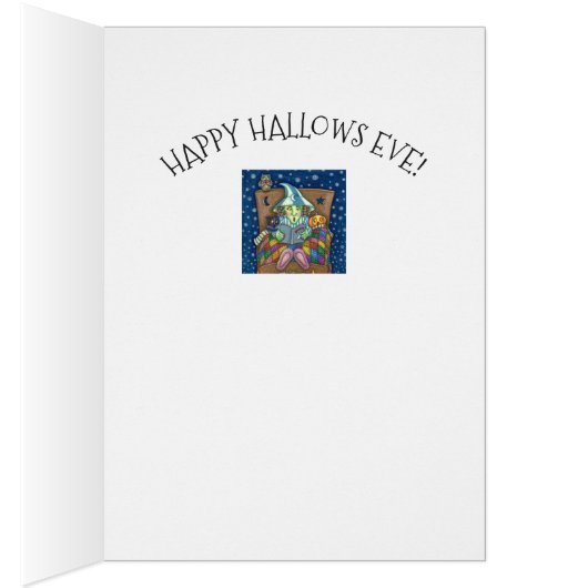 WITCH ERZÄHLT SPOOKY BEDTIME STORIES GREETING CARD (Innen (Rechts))