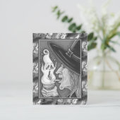 WITCH ESSEN SKREAMING EISKRAUKONE, HALLOWEEN FEIERTAGSPOSTKARTE (Stehend Vorderseite)