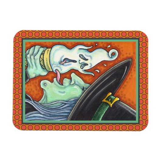 WITCH ESSEN SKREAMING EISKRAUKONE, HALLOWEEN MAGNET (Horizontal)