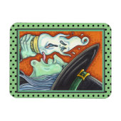 WITCH ESSEN SKREAMING EISKRAUKONE, HALLOWEEN MAGNET (Horizontal)