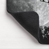 Witch flying on the broom with cat her mousepad (Ecke)