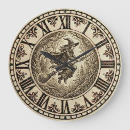Witch Forest - Wall Clock  Große Wanduhr