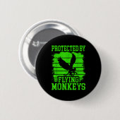 Witch Get My Flying Monkeys  Button (Vorne & Hinten)