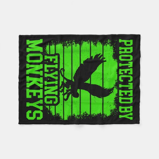 Witch Get My Flying Monkeys  Fleecedecke (Vorderseite (Horizontal))
