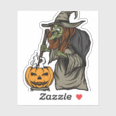 Witch Halloween Aufkleber (Blatt)