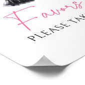 Witch Halloween Baby Shower Favors Sign Poster (Ecke)