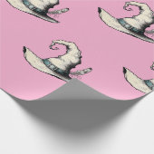 Witch Hat Pink Geschenkpapier (Ecke)