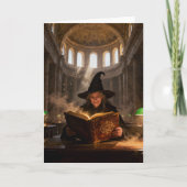 Witch in the Library Blank Inside All Occasions Karte (Vorderseite)