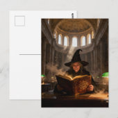 Witch in the Library  Postkarte (Vorne/Hinten)
