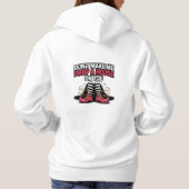 Witch Legs – Drop a House Funny Halloween Quote Hoodie (Rückseite)