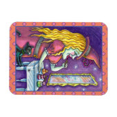 WITCH LIPSTICK, PERFUME & NAIL POLISH, FUNNY NIEDL MAGNET (Horizontal)