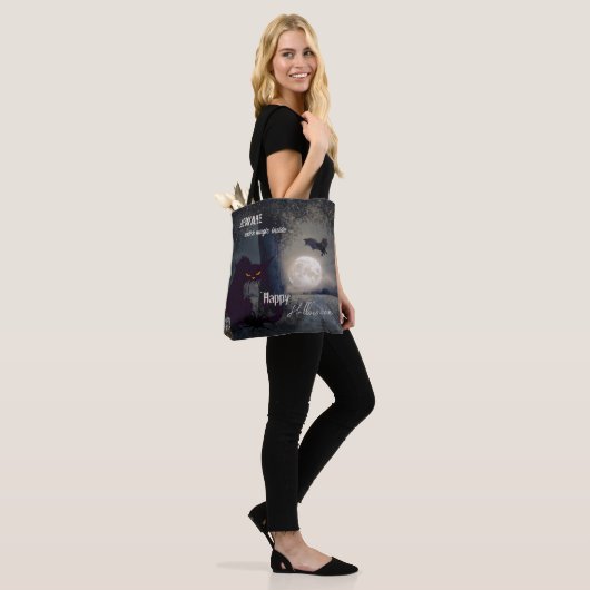 Witch Magic Haunted Halloween Black Cat Tasche (Am Model)