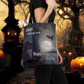 Witch Magic Haunted Halloween Black Cat  Tasche