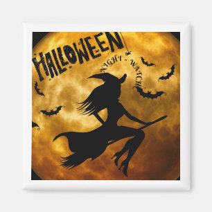 Witch Mid Night Chronicals Stick Magnet