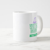 WITCH MODE ACTIVATED – Neon Halloween Mug Jumbo-Tasse (Vorderseite Rechts)