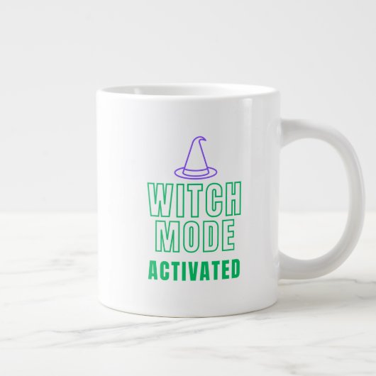WITCH MODE ACTIVATED – Neon Halloween Mug Jumbo-Tasse (Rechts)