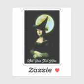  Witch Mona Lisa Halloween Aufkleber (Blatt)