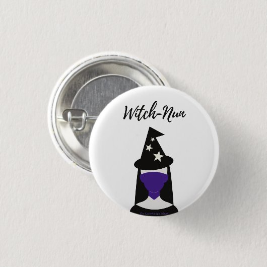 Witch Nun Button (Vorne & Hinten)