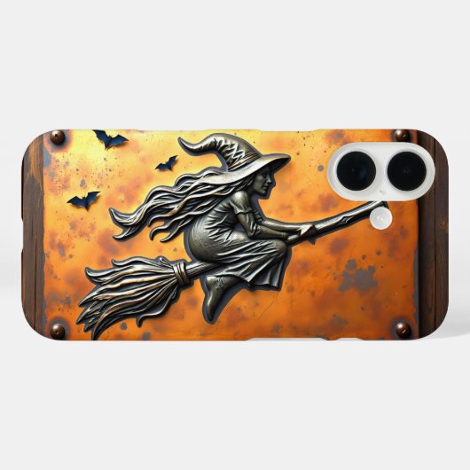 WITCH ON BROOM HALLOWEEN OCCULT Case-Mate iPhone HÜLLE (Rückseite (Horizontal))