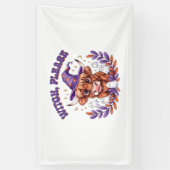 Witch Please Highland Cow Halloween Banner (Vertikal)