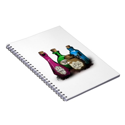 Witch Potion Bottles Notizblock (Rechte Seite)