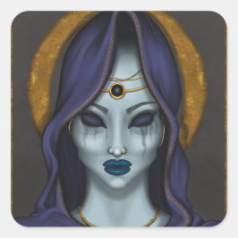 WITCH QUADRATISCHER AUFKLEBER